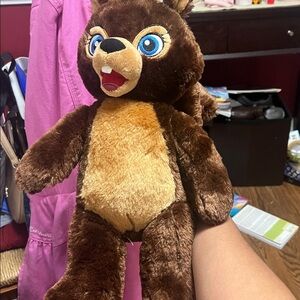 BUILD-A-BEAR Sammy the Squirrel 16" Brown Plush Blue Eyes Great Wolf Lodge